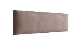 Pannelli imbottiti in velluto marrone | Set da 10 pezzi | 40 x 15 cm | Design elegante per pareti e panche