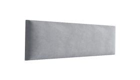 Pannelli imbottiti decorativi | Set 10 pezzi | Velluto grigio | 40 x 15 cm