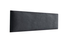 Pannelli decorativi imbottiti 40 x 15 cm | Set 10 pezzi | Rivestimento velluto nero | Facili da pulire