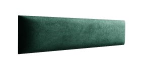 Set 10 pannelli imbottiti per pareti e panche | Velluto verde scuro | 40 x 15 cm | Facile pulizia