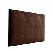 Pannelli imbottiti in velluto marrone scuro | Set 10 pezzi | 40 x 30 cm | Eleganza per pareti e panche