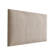 Pannelli imbottiti 50 x 30 cm | Set 10 pezzi | Marrone chiaro velluto | Eleganza e protezione per pareti