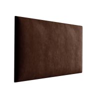 Pannelli imbottiti in velluto marrone scuro | Set 10 pezzi | 50 x 30 cm | Eleganza e praticità