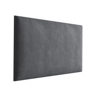 Pannelli imbottiti decorativi antracite | Set 10 pezzi | Velluto pregiato | 50 x 30 cm | Facili da pulire