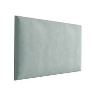 Pannelli imbottiti 50 x 30 cm | Set 10 pezzi | Velluto verde chiaro | Facili da pulire