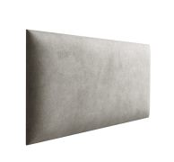 Pannelli imbottiti decorativi | Set 10 pezzi | Grigio velluto | 50 x 30 cm | Facili da pulire