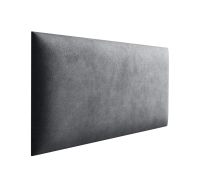 Pannelli decorativi imbottiti antracite | Set 10 pezzi | Velluto | 50 x 30 cm | Facili da pulire