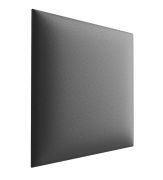 Pannelli imbottiti 50 x 40 cm | Set 10 pezzi | Grigio elegante | Rivestimento similpelle resistente