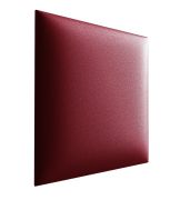 Pannelli imbottiti rossi | Set 10 pezzi | Rivestimento similpelle | 50 x 40 cm