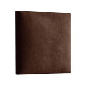 Pannelli imbottiti per pareti e panche | Set 10 pezzi | Velluto marrone scuro | 50 x 40 cm