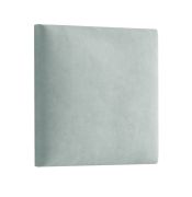 Pannelli imbottiti per pareti | Set 10 pezzi | Verde chiaro velluto | 50 x 40 cm