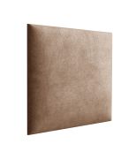Pannelli imbottiti in velluto marrone | Set da 10 pezzi | 50 x 40 cm | Facili da pulire | Pratici ed eleganti