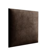 Pannelli imbottiti tappezzeria set 10 pezzi | Velluto marrone scuro | 50 x 40 cm | Facili da pulire