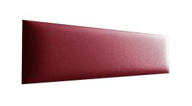 Pannelli imbottiti decorativi | Set 10 pezzi | Rosso elegante | Finta pelle | 60 x 15 cm