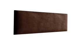 Pannelli imbottiti per pareti | Set da 10 pezzi | Velluto marrone scuro | 60 x 15 cm