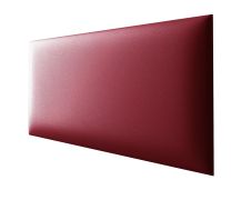 Pannelli imbottiti rossi set 10 | Rivestimento similpelle | 60 x 30 cm | Facili da pulire