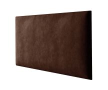 Pannelli decorativi imbottiti in velluto marrone scuro | Set 10 pezzi | 60 x 30 cm | Eleganza per pareti e panche