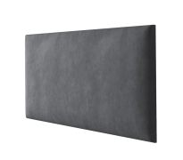 Pannelli imbottiti in velluto antracite | Set 10 pezzi | 60 x 30 cm | Superficie resistente ai liquidi