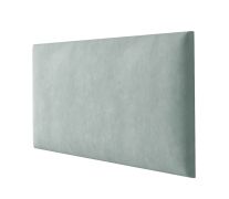 Pannelli imbottiti per tappezzeria 60 x 30 cm | Set 10 pezzi | Velluto verde chiaro | Facili da pulire