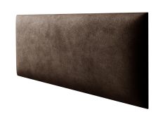 Pannelli imbottiti per pareti e panche | Set 10 pezzi | Velluto marrone scuro | 60 x 30 cm