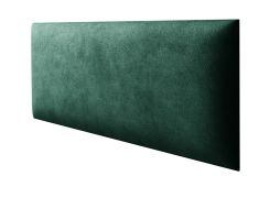 Pannelli imbottiti in velluto verde scuro | Set 10 pezzi | 60 x 30 cm | Eleganza per pareti e panche