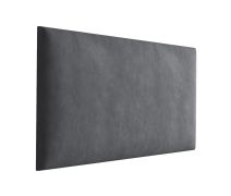 Pannelli imbottiti 70 x 30 cm | Set 10 pezzi antracite | Rivestimento velluto resistente