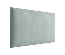 Pannelli imbottiti per pareti | Set 10 pezzi | Velluto verde chiaro | 70 x 30 cm