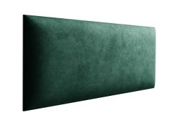 Pannelli imbottiti velluto verde scuro | Set 10 pezzi | 70 x 30 cm | Facili da pulire | Design elegante
