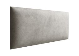 Pannelli imbottiti decorativi grigi 70 x 30 cm | Set 10 pezzi | Rivestimento velluto resistente