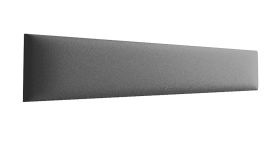Pannelli imbottiti grigi 80 x 15 cm | Set da 10 | Rivestimento finta pelle elegante