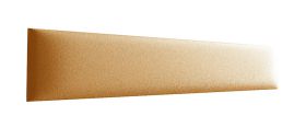 Pannelli imbottiti arancioni 80 x 15 cm | Set 10 pezzi | Rivestimento finta pelle resistente