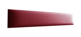 Pannelli imbottiti 80 x 15 cm | Set 10 pezzi | Rosso | Rivestimento finta pelle | Facile da pulire