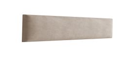 Pannelli imbottiti decorativi 80 x 15 cm | Set 10 pezzi | Velluto marrone chiaro | Facili da pulire