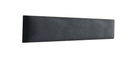 Pannelli imbottiti decorativi set 10 pezzi | Nero velluto | 80 x 15 cm | Facili da pulire