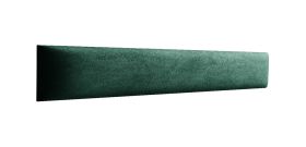 Pannelli imbottiti per tappezzeria | Set 10 pezzi | Velluto verde scuro | 80 x 15 cm