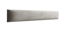 Pannelli decorativi imbottiti set 10 pezzi | Grigio elegante | Velluto morbido | 80 x 15 cm