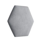 Pannelli decorativi imbottiti grigi | Set 10 pezzi | Velluto morbidissimo | 35 x 40,5 cm