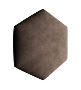 Pannelli per tappezzeria imbottiti | Set 10 pezzi | Marrone scuro velluto | 35 x 40,5 cm