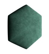 Pannelli imbottiti per tappezzeria | Set 10 pezzi | Velluto verde scuro | 35 x 40,5 cm | Facili da pulire