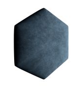 Pannelli decorativi imbottiti blu scuro | Set 10 pezzi | Velluto elegante | 35 x 40,5 cm