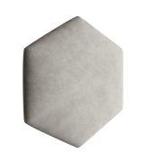 Pannelli imbottiti grigi 35 x 40,5 cm | Set 10 pezzi | Rivestimento velluto resistente | Facili da pulire