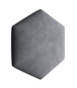 Pannelli imbottiti antracite | Set 10 pezzi | Velluto resistente | 35 x 40,5 cm