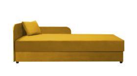 Letto per ospiti Lobatos 85 giallo | Spazio contenitore | Superficie 80 x 195 cm | Cuscini inclusi