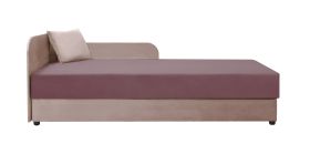 Letto per ospiti Lobatos 35 rosa scuro/rosa | Spazio contenitore | Superficie 90 x 195 cm | Cuscini inclusi