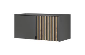 Top superiore per armadio Leeds 07 & 08 | Grafite elegante | 50 x 105 x 51 cm | Design moderno