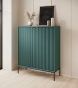 Cassettiera Worthing 17 | Ampio spazio di archiviazione | Verde/Nero/Oro | 125 x 104 x 39 cm