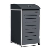 Copribidoni della spazzatura singolo - Colore: antracite, Larghezza: 72 cm, Altezza: 135,4 cm, Profondità: 82,6 cm