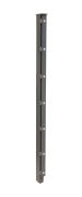 Palo per recinzione Mod. A, Finitura:  vernice antracite, per recinzioni alte: 83 cm, Lunghezza: 130 cm, Punti di fissaggioe: 5