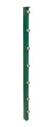 Palo per recinzione Mod. P, Finitura: vernice verde, Per recinzioni alte max: 103 cm, Lunghezza: 150 cm, Punti di fissaggio: 6