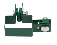 Graffa angolare per pali Mod. U, Colore: verde